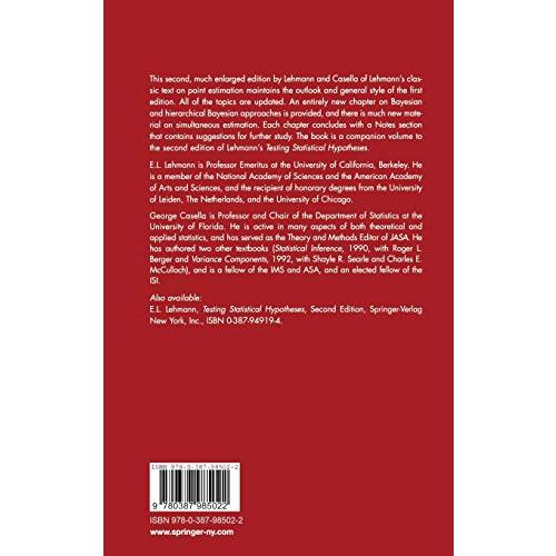 Theory of Point Estimation (Springer Texts in Statistics)