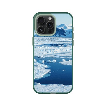 iPhone 15 Pro Max Clear 憂墨綠 - LOOK！多看我一眼 LOOK! Nature Seeks Attention - 大自然的傑作（斯瓦爾巴冰川）