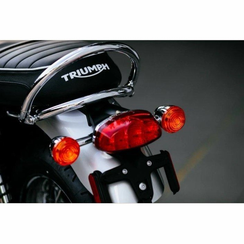 トライアンフ　ボンネビル　T120 T100純正グラブレール、グラブバー 新品トライアンフ ボンネビルT100純正グラブバー 空冷Fi