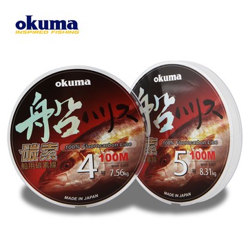 【獵漁人】OKUMA-碳索 船用-100M  船釣專用碳素線