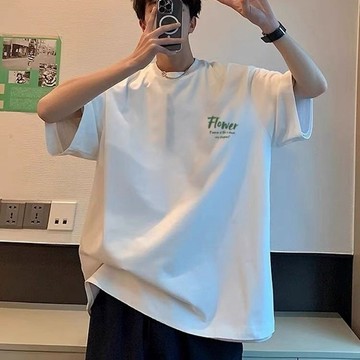 280g重磅純棉短袖t恤男款夏季港風ins潮流寬鬆休閒百搭情侶上衣服