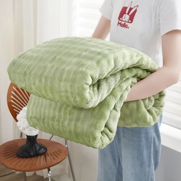 ins風兔毛絨毛毯床單夏單層小清新辦公室沙發空調蓋毯午睡小毯子