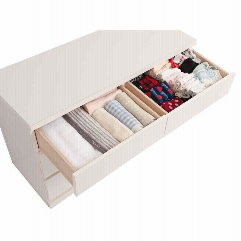 クローゼット収納 タンス 幅99.5cm 3段 奥行40cm キャスター付 日本製 （ クローゼット 押入れ 収納 押入れ収納 完成品 組立不要 すぐ使える 国産 ）