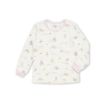 寶貝比得長袖圓領套裝 (美麗諾羊毛布)