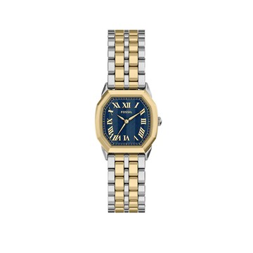 【FOSSIL】Harlow 永恆八芒羅馬數字女錶 金銀雙色不鏽鋼錶帶 27 MM ES5480
