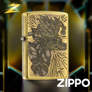[隔日到貨] ZIPPO 亞洲限定防風打火機 十二生肖-龍 ZA-2-156 拉絲 美國製 煤油打火機