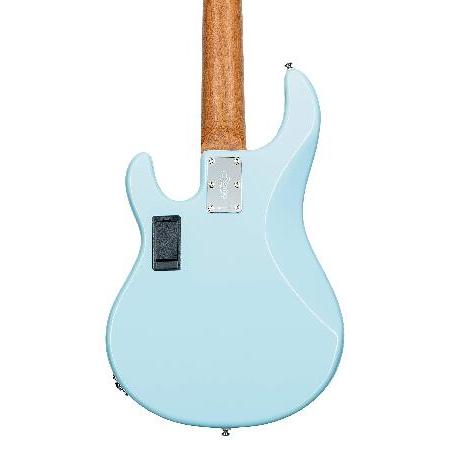 Sterling by Music Man String Bass Guitar, Right, Daphne Blue RAY35HH-DBL-M2