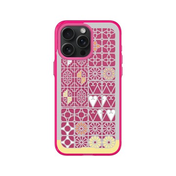iPhone 15 Pro Max Clear 粉漾桃 - 老屋顏 Old House Face - 台灣經典鐵窗花 - 南
