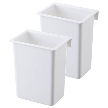 SHIMOYAMA PET可掛式小物置物收納盒  白色  2個