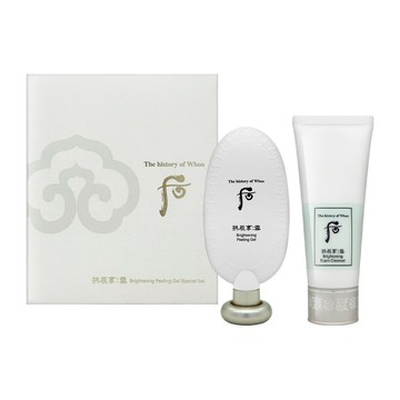 WHOO后 拱辰享雪白兩件組禮盒 (潔顏乳/亮膚凝膠)
