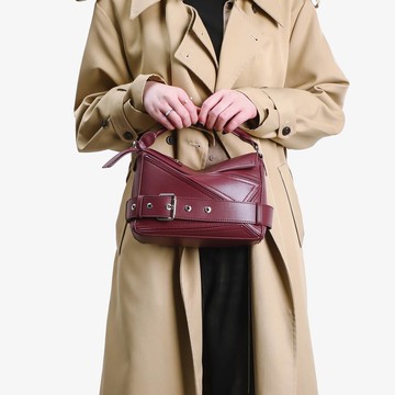 VIVILIAN高級感幾何機車時尚單斜跨托特包