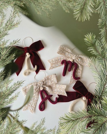 聖誕樹字母裝飾