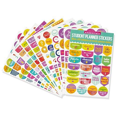 Essentials Student Planner Stickers Set of 575 Stickers 並行輸入