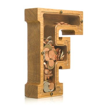 LETTER 存錢罐男孩女孩蒙台梭利玩具獨特的嬰兒淋浴禮物提示罐