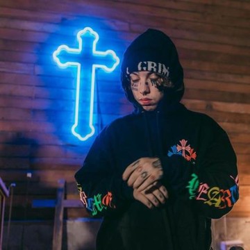 古利爾贊Lil Xan ins博主連帽衛衣Hiphop 嘻哈風高街純棉寬松款男