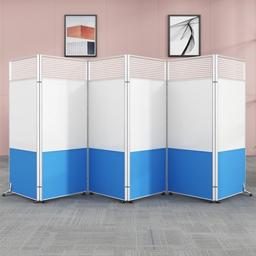 台灣公司貨 可開票 辦公室屏風隔斷墻醫用隔離板工廠車間折疊移動倉庫推拉帶輪遮擋板 快速發貨