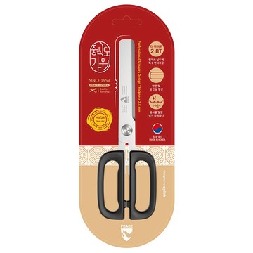 Peace Korea 好料剪刀 148g  長24cm 刀面12cm 握把7.7cm  黑色 + 銀色  1支
