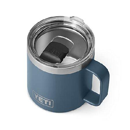 YETI Rambler 14 oz Mug, Vacuum Insulated, Stainless Steel with MagSlider Lid, Nordic Blue並行輸入