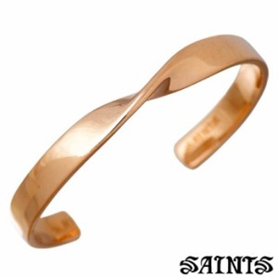 セインツ SAINTS ツイスト シルバー バングル ブレスレット レディース