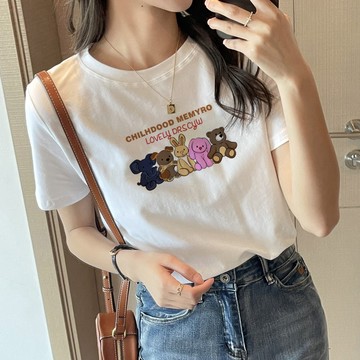 【🍒櫻桃大尺碼】M-5XL大尺碼T恤 春夏純棉大尺碼正肩短袖T恤女3355