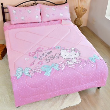 海夫健康生活館 南良H&H X Hello Kitty 麥卡MICAX冰舒涼感被墊組 雙人加大182X188cm