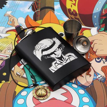 海賊王快樂水壺 草帽路飛五檔覺醒尼卡形態小酒壺 二次元動漫周邊