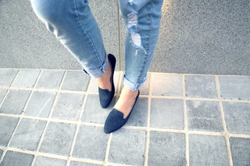Denim Blue (經典藍) Heeled Loafers 丹寧樂福 | WL