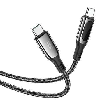 hoco｜S51 Type-C to C 100W 至尊屏顯充電數據線