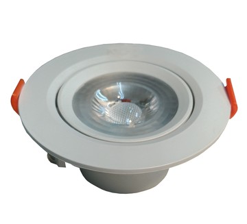 【感應王】LED-213-7A  7W微波搖擺感應嵌燈(黃光-嵌孔7cm-全電壓) 可調距離,日夜及時間