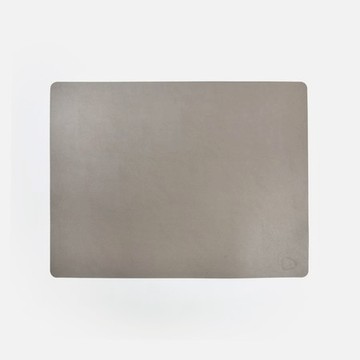 LIND DNA Serene皮革方型餐墊 灰