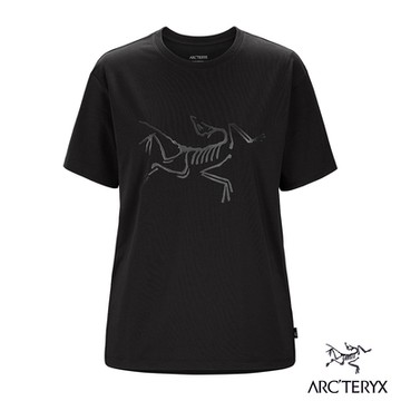 【Arcteryx 始祖鳥官方直營】女 Arc Logo 短袖休閒Tee 黑