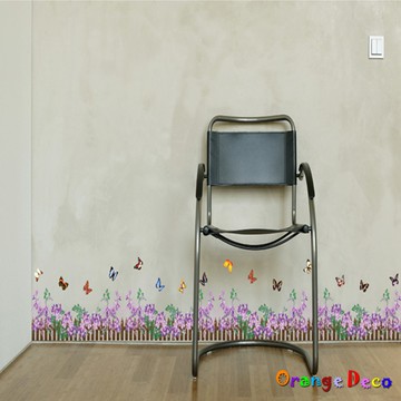 【橘果設計】紫羅蘭 壁貼 牆貼 壁紙 DIY組合裝飾佈置