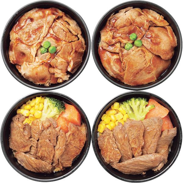 北海道 お取り寄せ グルメ ステーキ丼 豚丼 札幌バルナバフーズ 北海道産牛ステーキ丼＆豚丼 ギフト 簡単調理 冷凍 レンジで簡単 お土産 おすすめ 贈り物