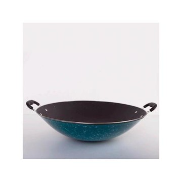 陸川老式鑄鐵生鐵炒菜鍋圓底無涂層雙耳鐵鍋不粘鍋炒鍋煤氣灶專用