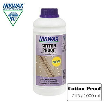 【露營趣】英國 NIKWAX 棉質撥水劑 2H3 1000ml 適用棉織品 帆布 潑水劑 浸泡式防水劑 帳棚噴劑 適用各種防風雨材質