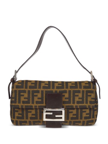 Fendi Pre-Owned - 1990-2000 Baguette shoulder bag - women - Canvas/Leather - One Size - Brown