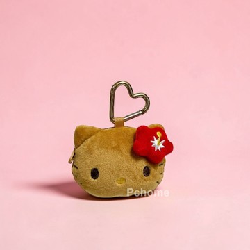 日本SANRIO【陽光KITTY】頭型零錢包
