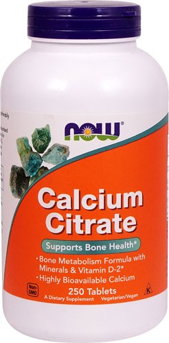 NOW Foods Calcium Citrate 250 Tablets