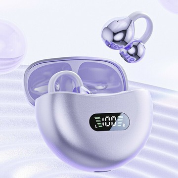 智能AI翻譯藍牙耳機耳夾式OWS氣傳導開放式不入耳跨境私模【Snowbelle優選】