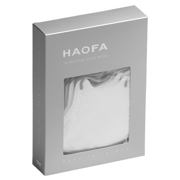 HAOFA 氣密型 N95立體醫療口罩 S  10片  1組  淺灰色