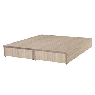 北歐鄉村風5尺橡木色床底