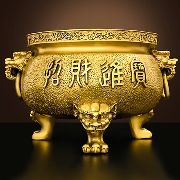 免運 黃銅三足香爐家用室內插香香爐熏香爐燒香線香香爐家居擺件工藝品