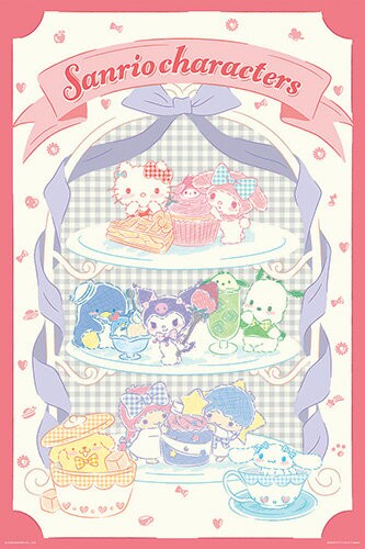 百耘圖 - Sanrio characters英式三層下午茶拼圖1000片 HP01000-208