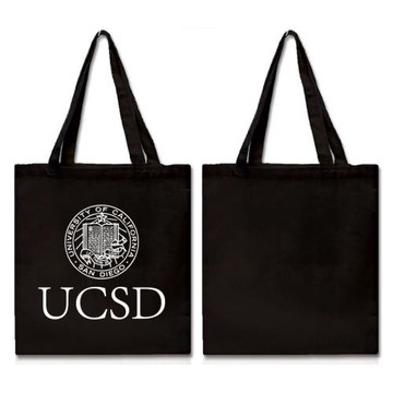 加州大學圣地亞哥分校紀念品UCSD購物袋帆布包環保袋中號拉鏈款