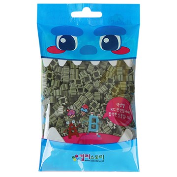 韓國 Color Story - 免燙拼豆-補充包320顆(軍綠色/8mm)