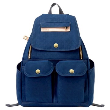 satana Soldier 小拉鍊後背包  標準型  海軍藍