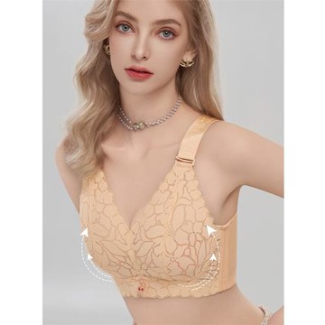 加大碼文胸罩超薄透明無鋼圈全罩杯內衣女200斤胖mm42D95C100D44C