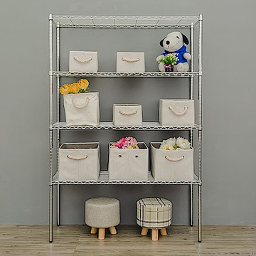 dayneeds 輕型 120x45x180cm 四層電鍍(鎖管)鐵架 波浪架/收納架/置物架