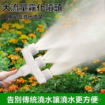 🔥臺灣熱賣 農用澆菜澆花噴頭 大流量噴頭 澆水 澆菜花灑噴頭 農用噴頭澆水澆花澆地神器園林園藝大棚灌溉水泵灑水霧化噴水頭
