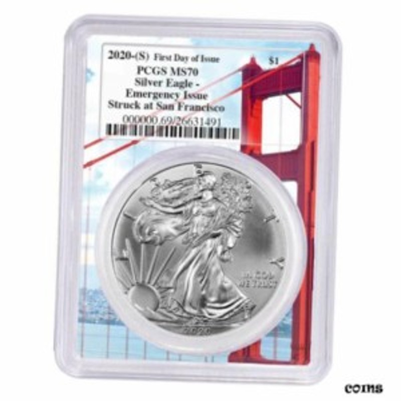 品質保証書付】 アンティークコイン NGC PCGS 2020 (S) $1 American